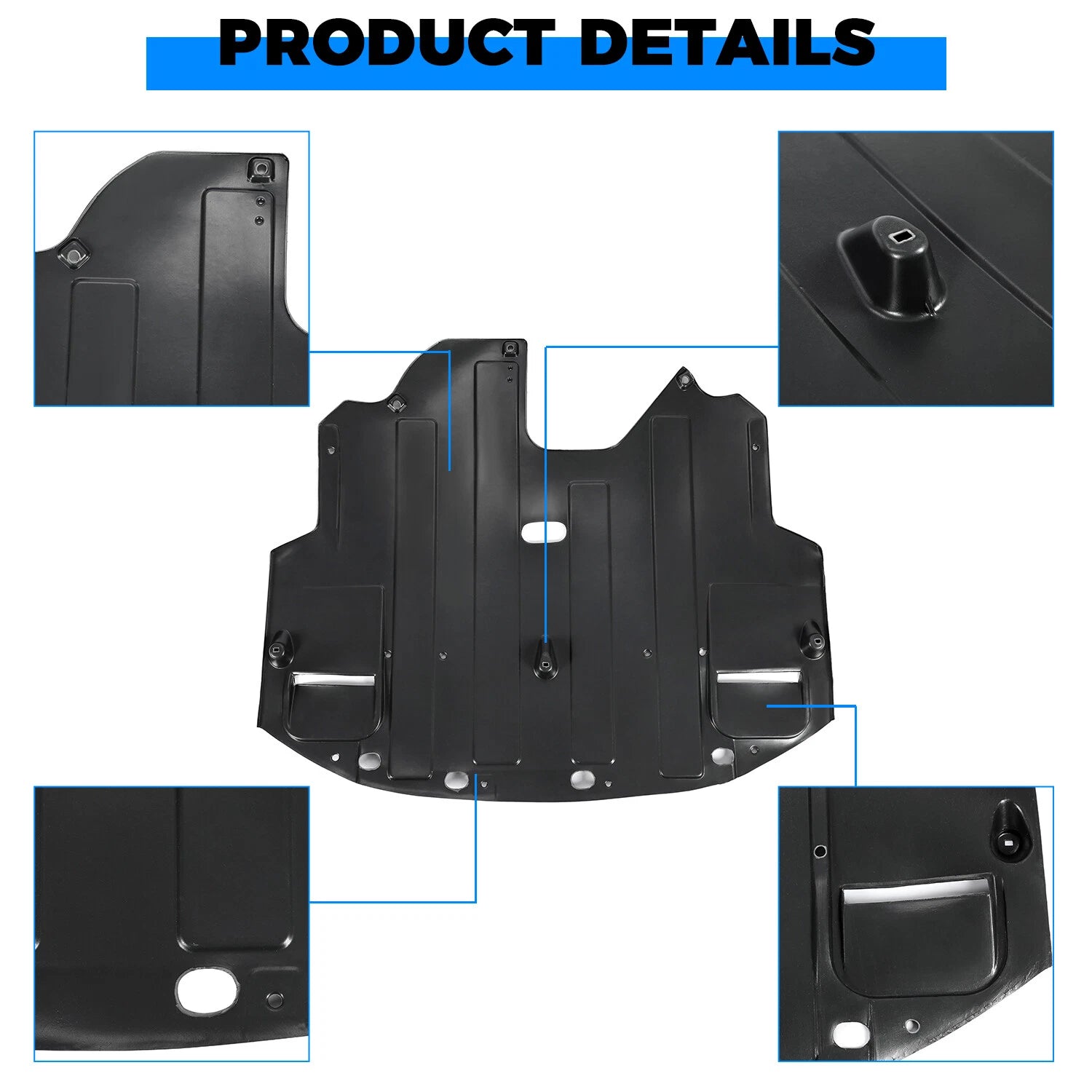 Front Engine Splash Shield for Hyundai Elantra Sedan (2014–2016)
