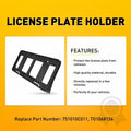 Front License Plate Frame Holder Mount Bracket for Toyota Tundra (2014–2021) EPY