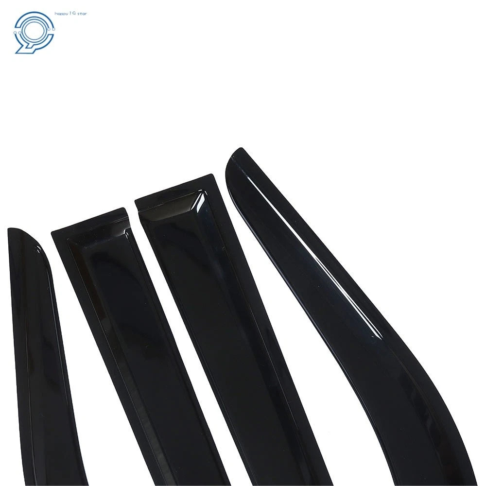 Set of 4 Windows Visors for Ford F150 Crew Cab (2009–2014) Rain Guard Deflector
