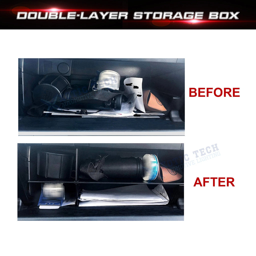 Glove Box Storage Organizer Divider for Toyota 4Runner Lexus GX 460 (2010-2023)