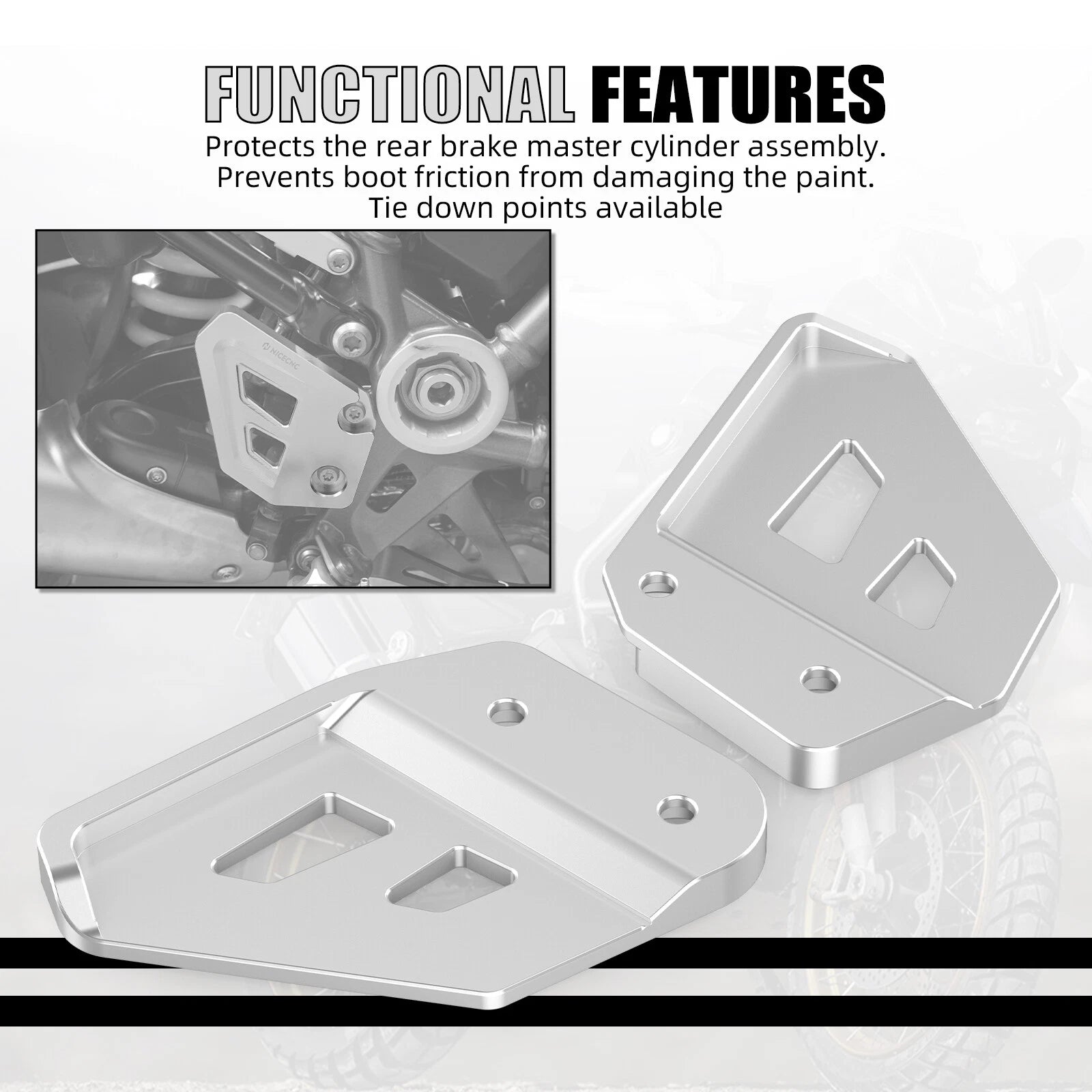 Rear Brake Master Cylinder Guard for BMW R1250GS Adventure (2018–2023)