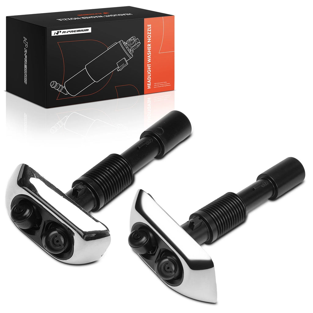 2Pcs Front Headlight Washer Nozzle for BMW E38 740i 740iL 750iL (1995–2001)