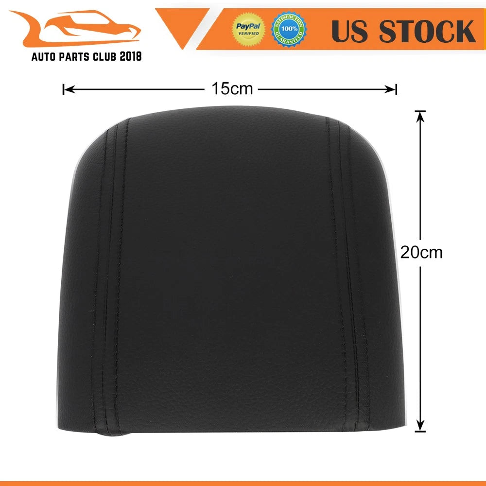 Center Console Armrest Cover for Chevrolet Cruze (2009–2014) Black Leather