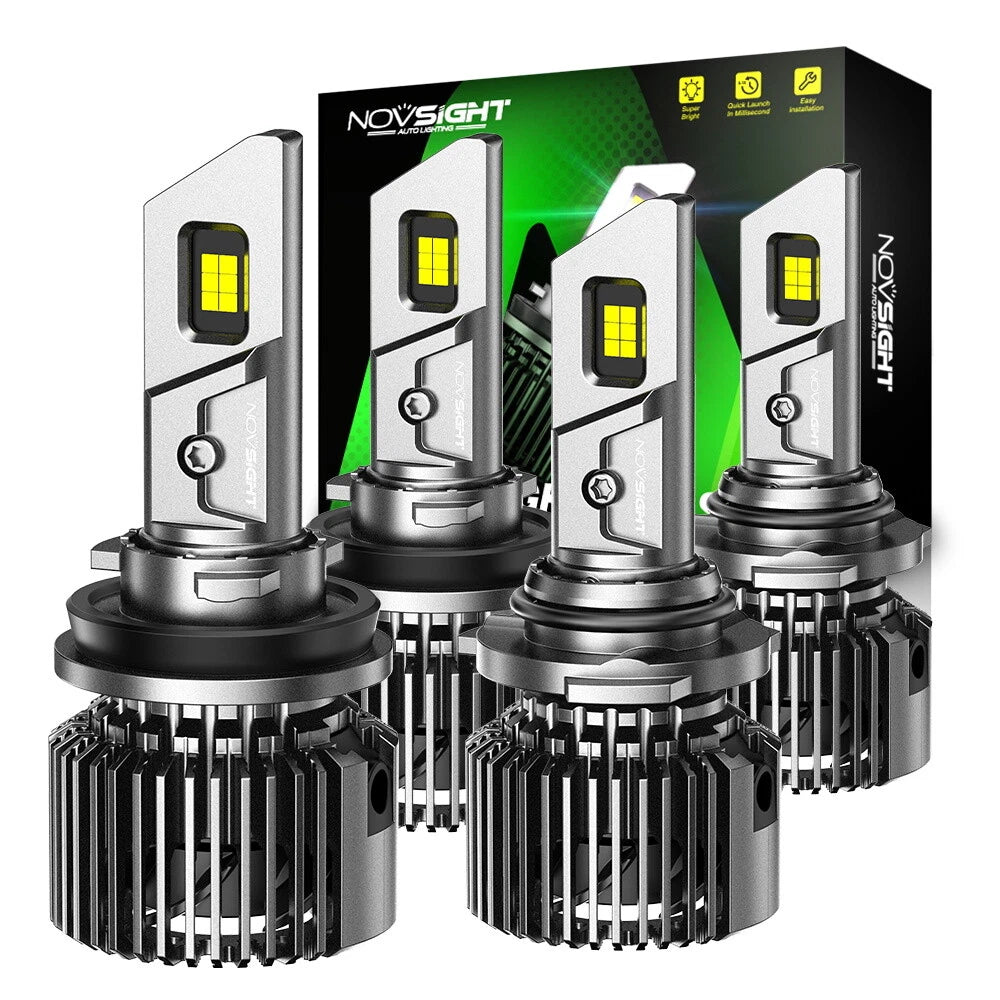 Set of 4 H11 + 9005 LED Headlight Kit Bulbs 6500K 22000LM for