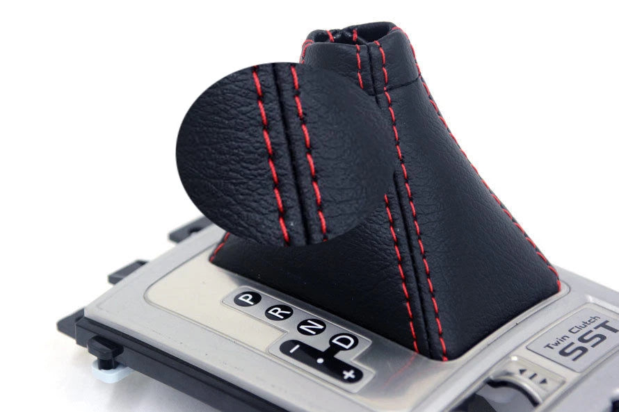 Automatic Shift Boot Cover for Mitsubishi Lancer (2008–2016) Red Stitch