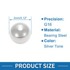 600 Pcs 3mm Steel Ball Bearings G16 Precision