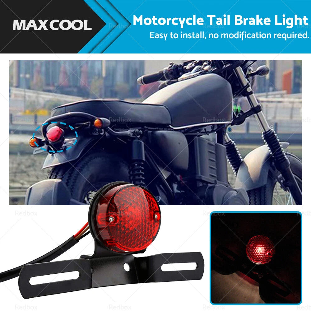 Tail Brake Light for Universal Motorcycle (Retro)