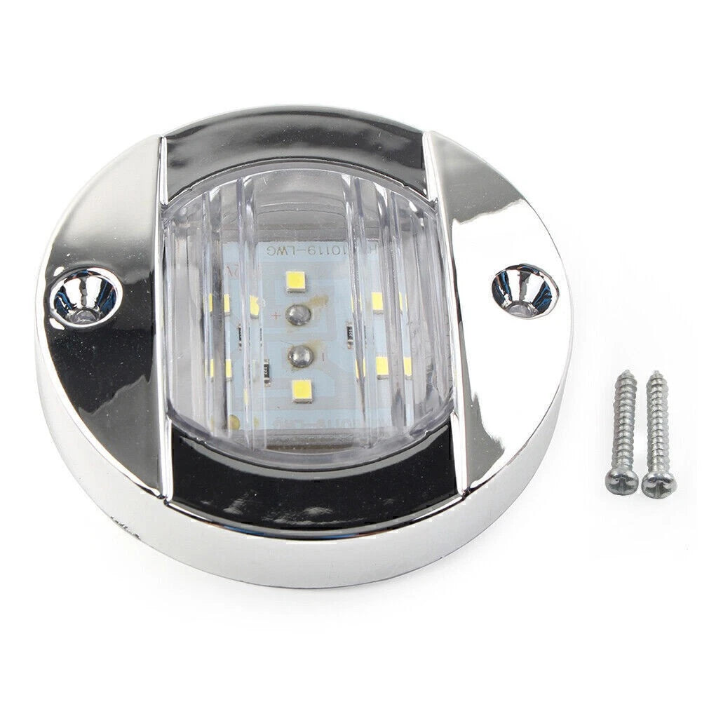 24V LED Side Marker Lights for Truck Trailer RV Boat (Round)