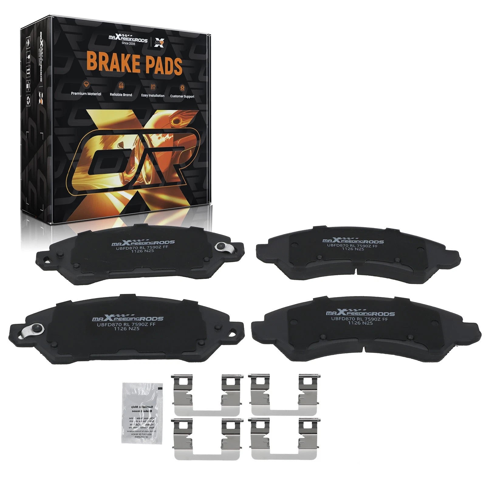 Front Brake Pads D1092 for Cadillac Escalade/Escalade EXT/ESV/XTS (2007–2020)