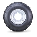 Set of 2 WANDA ATV Tires & Wheels 22X7-10 4/156mm PCD 2+3 Offset Silver 10196