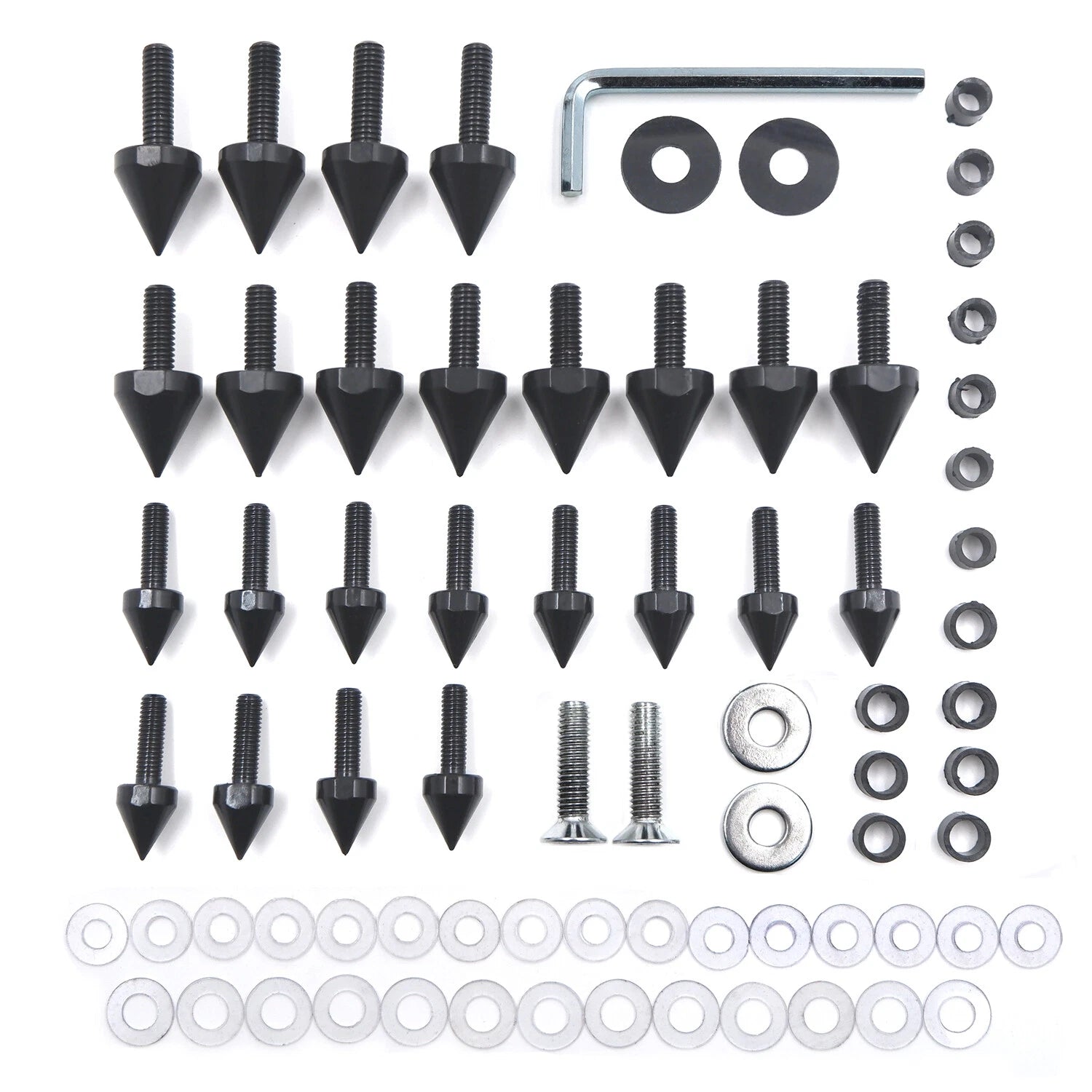 Fairing Bolts Kit for Suzuki GSXR1000 (2003–2004) - Black
