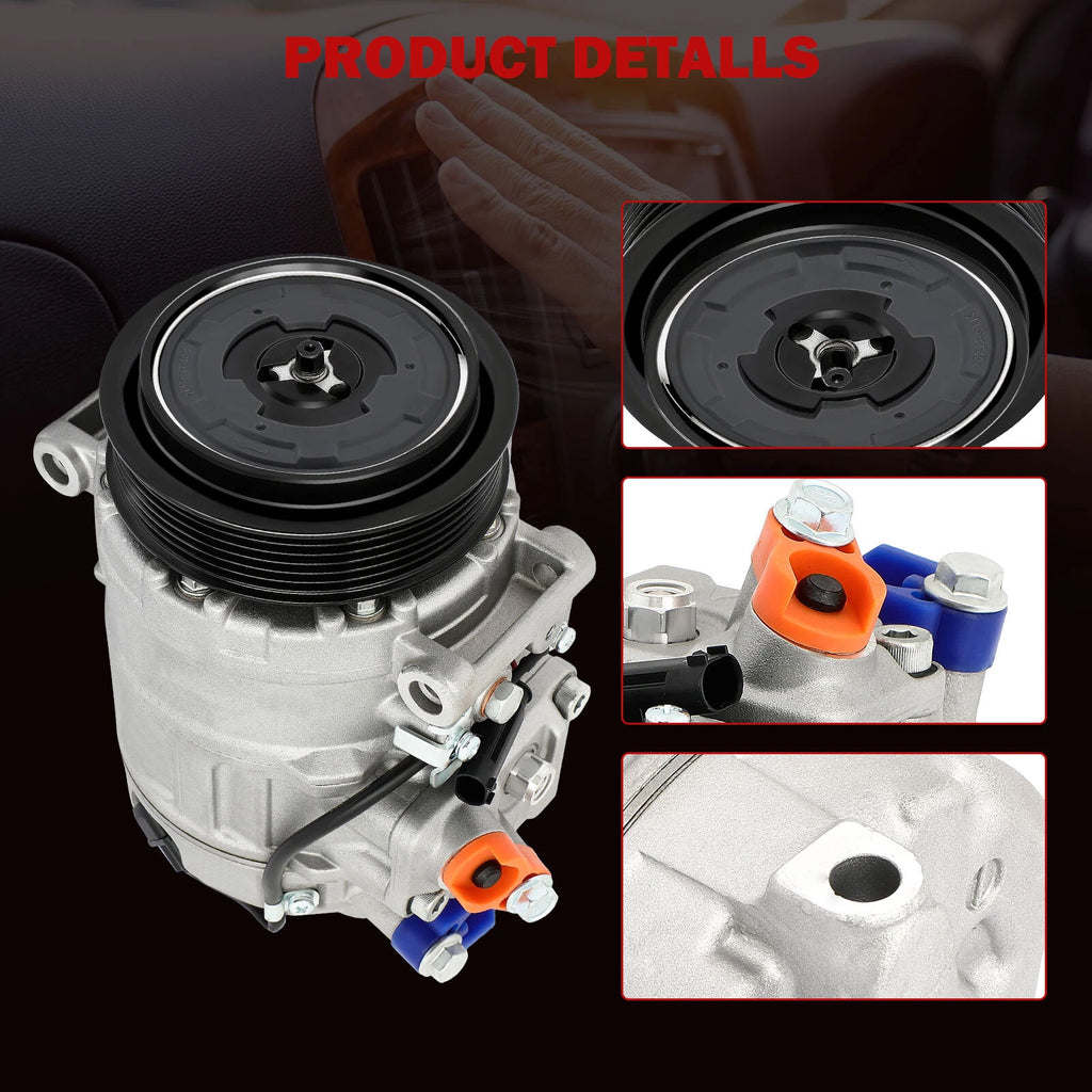 A/C Compressor for Mercedes-Benz C320 ML350 GL450 ML550 S550 E500 (2001-2010)