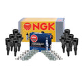 Set of 10 Ignition Coils & Iridium IX Spark Plugs for Ford 6.8L V10