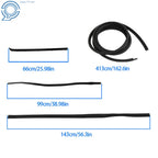Set of 10 Door Window Weatherstrip Seals for Dodge Truck D/W 150 (1980–1993)