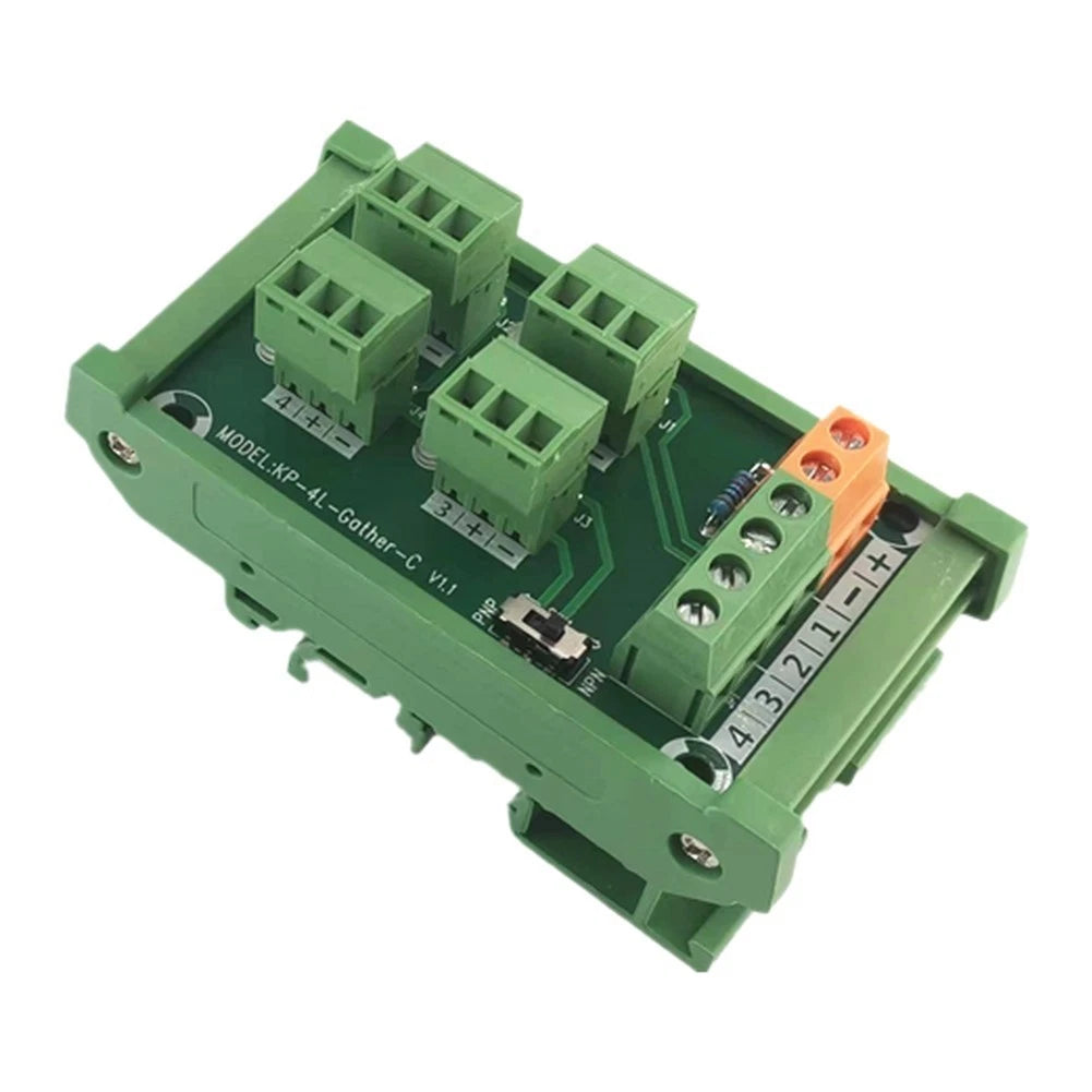 Green Copper Terminal Block KP-4L-Gther-C for Proximity Wiring (4-Channel)