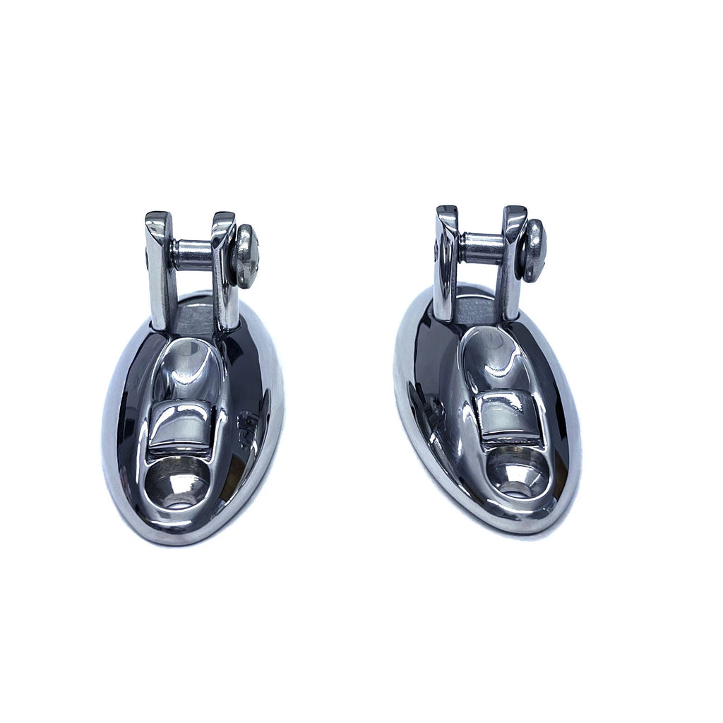 Set of 2 Stainless Steel Quick Release Swivel Hinge for Boat Bimini Top