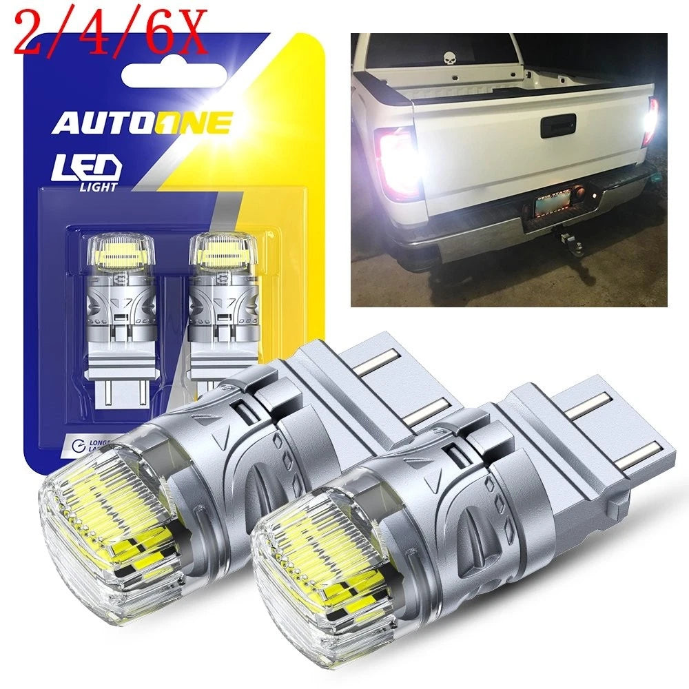 Set of 4 LED Reverse Backup Light Bulbs for Autoone 3157 3156