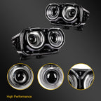 LED Headlight Assembly Pair for Dodge Challenger (2015–2022)