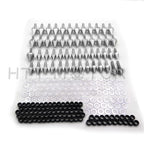 Complete Spike Fairing Bolt Kit for Yamaha YZF R6 (1999–2002) Silver