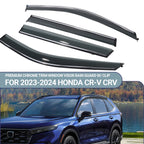 Chrome Window Visor Rain Guard for Honda CR-V (2023–2024)