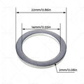 50pcs Engine Oil Drain Plug Crush Washers for Universal (14mm ID, 22mm OD)