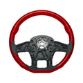 18 Inch Steering Wheel YourGrip Wood Candy Red for Kenworth T680 (2013–2021)