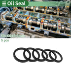 Set of 5 Oil Seal Rotary Shaft Seal NBR Rubber 50x60x5.5mm