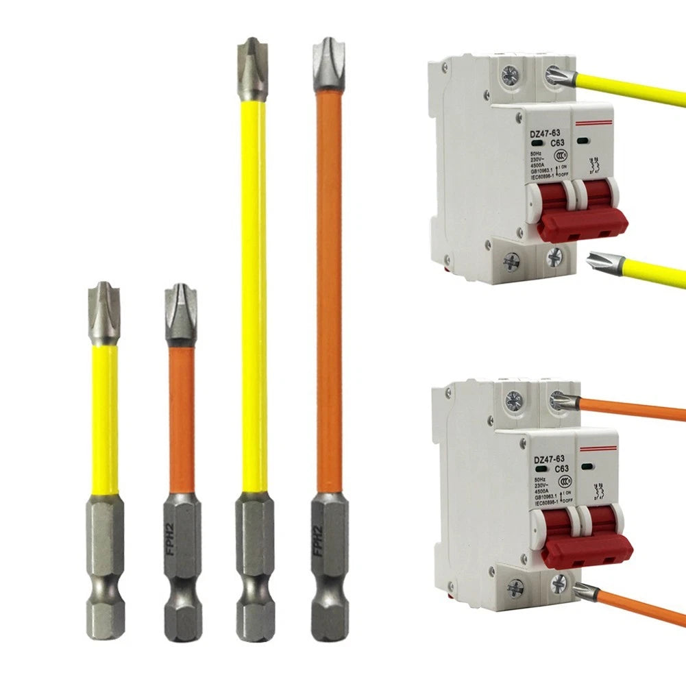 4PC Screwdriver Set for Electricians FPH2 Magnetic 65mm 110mm