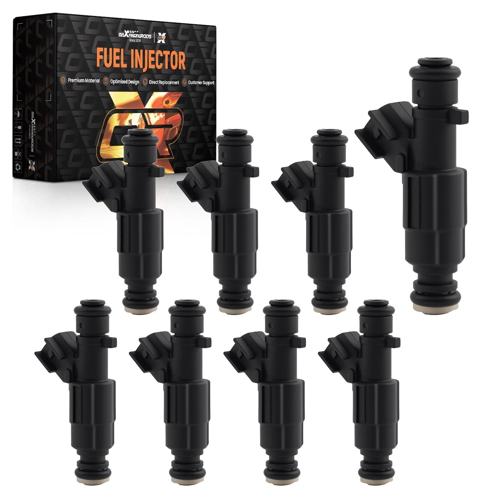 8x Fuel Injector for Cadillac DeVille 4.6L V8 (2000–2005) 12559036 4 Hole