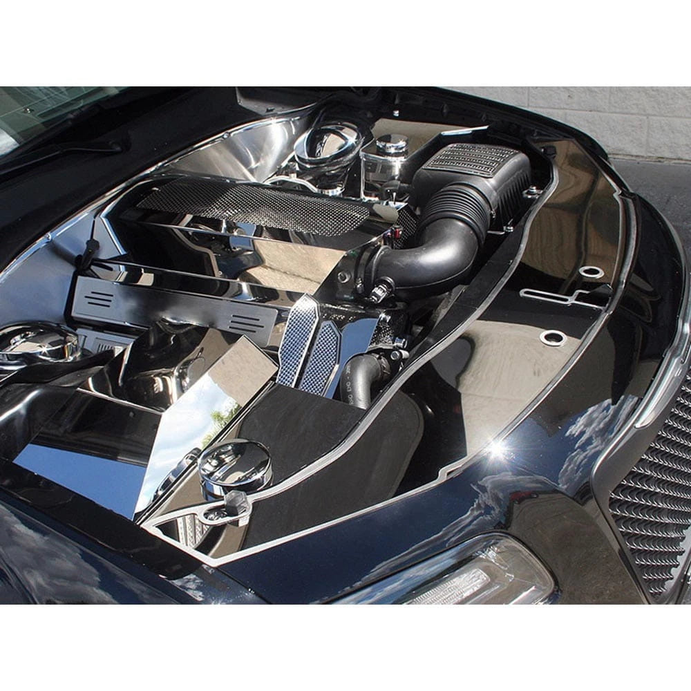 Polished Stainless Steel Front Header Plate for Chrysler 300 (2011–2013)