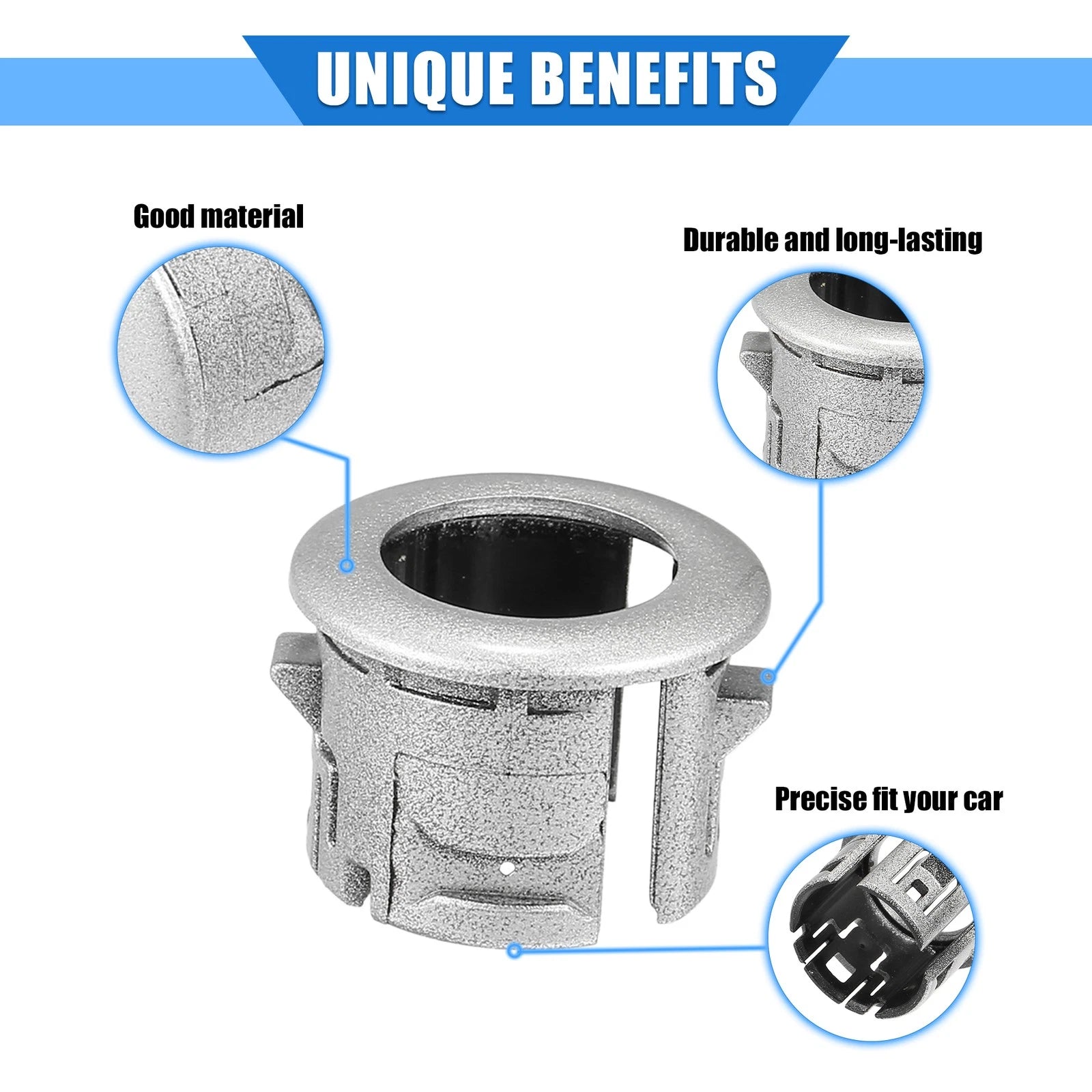 Car Parking Sensor Retainer Holder for Lexus ES350 (2007) - Silver Tone