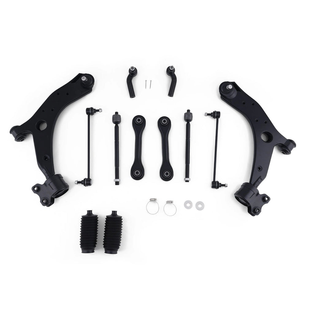 Front Lower Suspension Control Arm Inner/Outer Tie Rod for Mazda 3 (2007–2009)