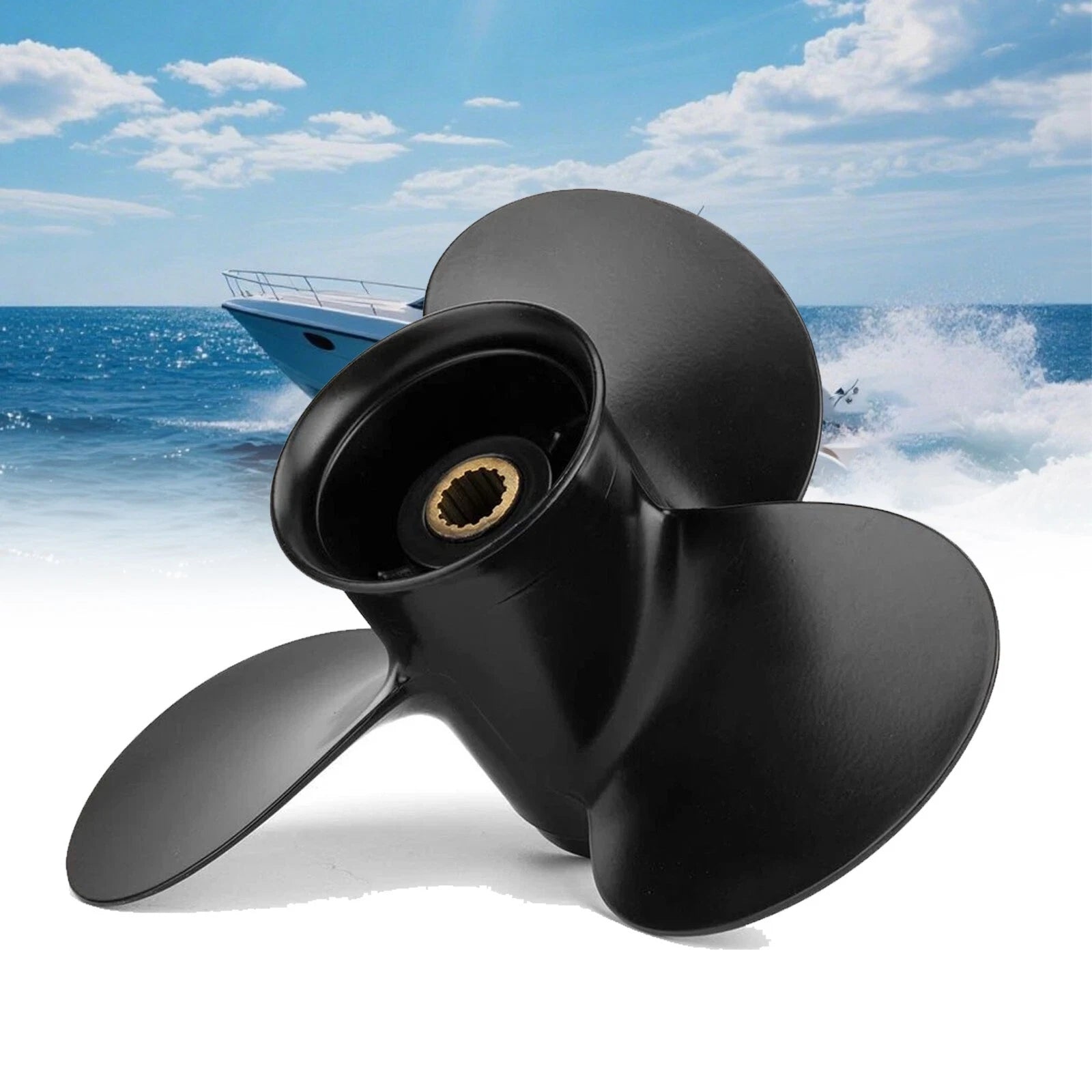 Propeller 9.25x10 for Mercury Tohatsu Outboard 9.9-20 HP (14 Spline, RH)