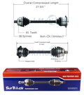 Set of 2 Front CV Axle Shaft Assembly for Audi A6 (1998–2004)