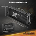 Intercooler Air Guide System for Universal Fit (76.2mm Core, M8 Mounts)
