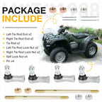 Left Right Tie Rod Ends for Honda Rancher 350 400 (2000–2014)