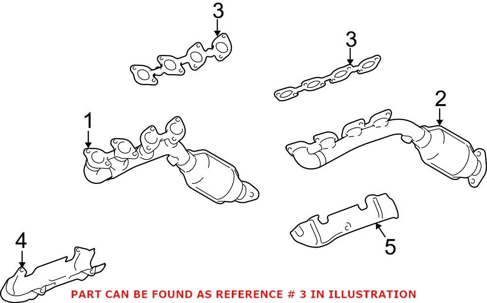 Exhaust Manifold Gasket for Lexus GX470 LX470 (2003–2009)