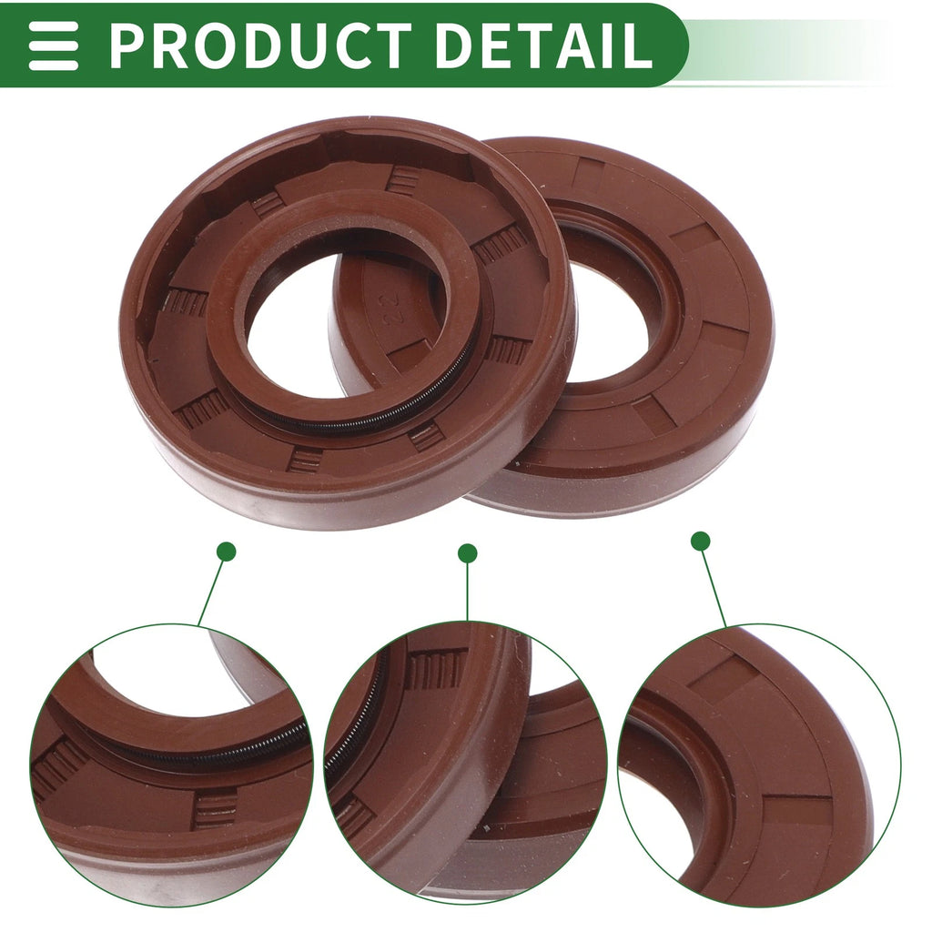 Set of 5 Oil Seal Rotary Shaft Seal FKM Rubber 22x45x8mm