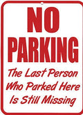 No Parking Sign for Man Cave - Funny Plastic Decor