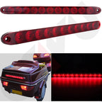 2X 15-Inch LED Red Stop Brake Turn Tail Light Bar for Truck Trailer