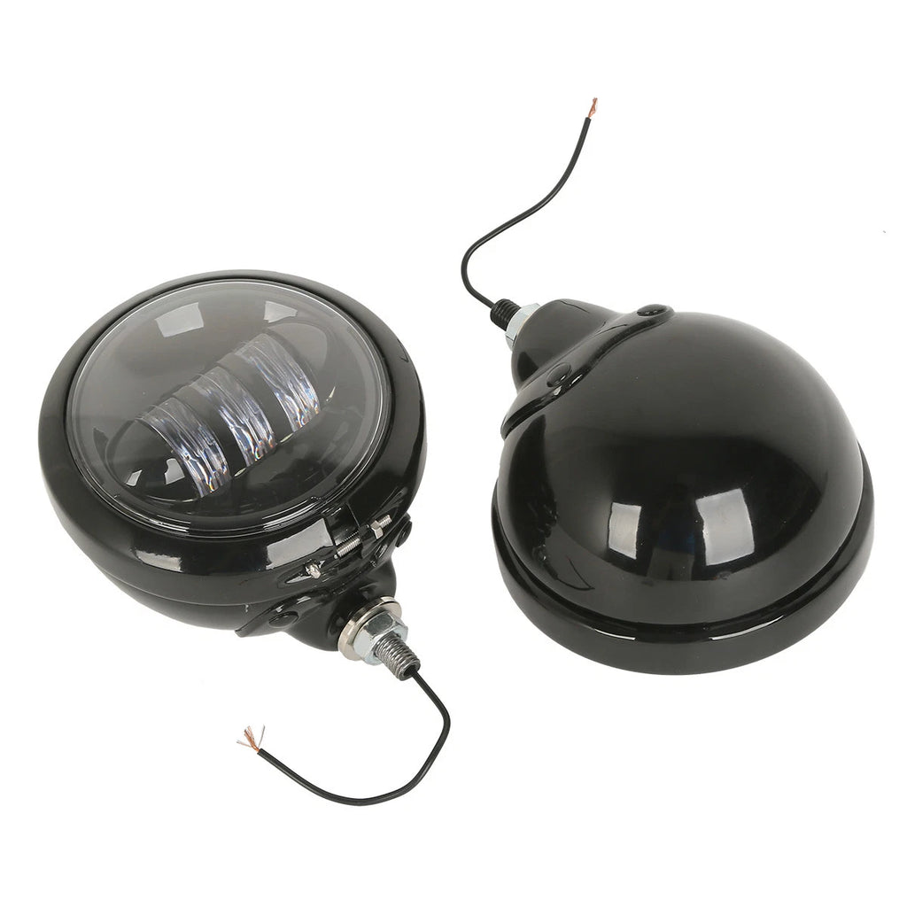 Set of 2 LED Auxiliary Spot Fog Lights for Harley Electra Glide