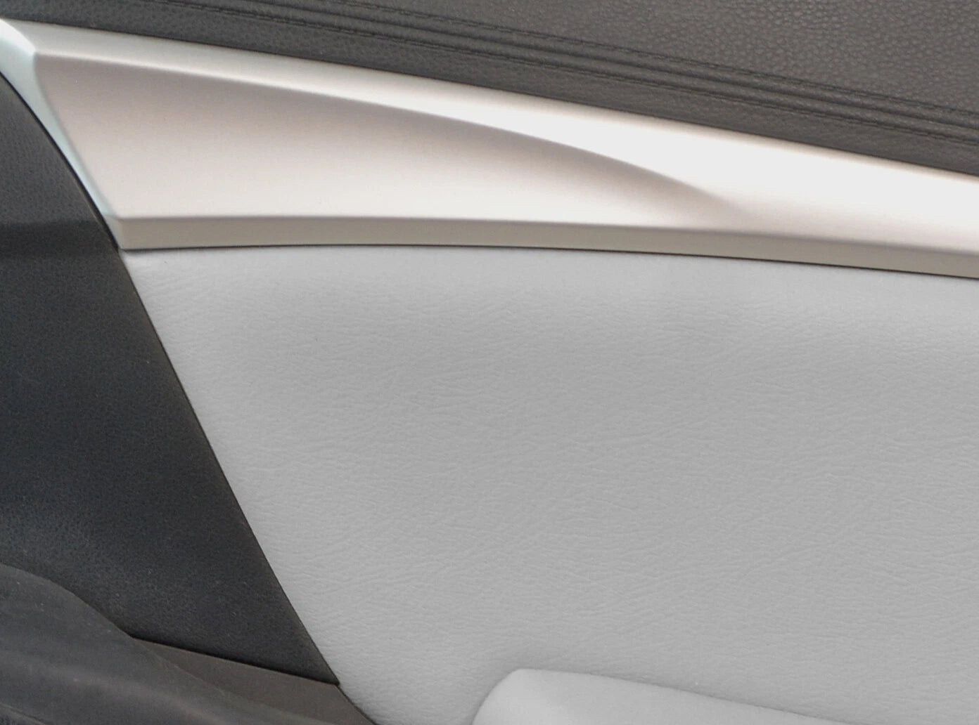 Front Insert Door Panel for Honda Civic Sedan (2012–2015) Gray Leather Synthetic