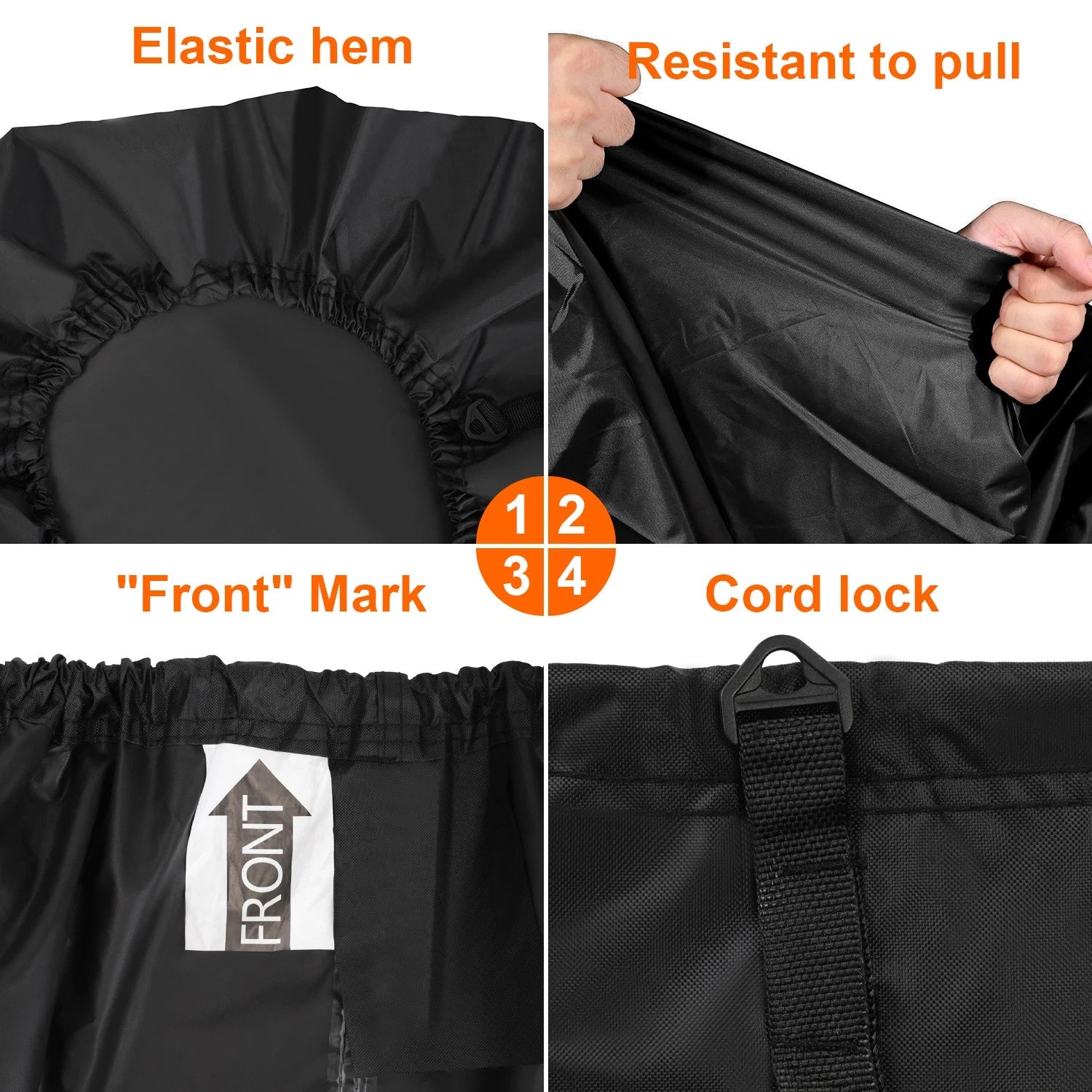 Boat Cover for V-Hull Tri-Hull (17ft–19ft) Heavy Duty UV Resistant