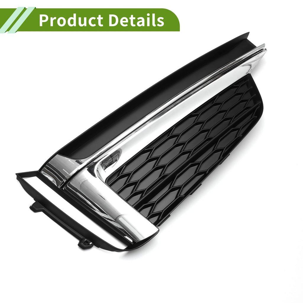 1pc Fog Light Grill for Audi A5 S5 (2017–2020) No. 8W6807681F ABS