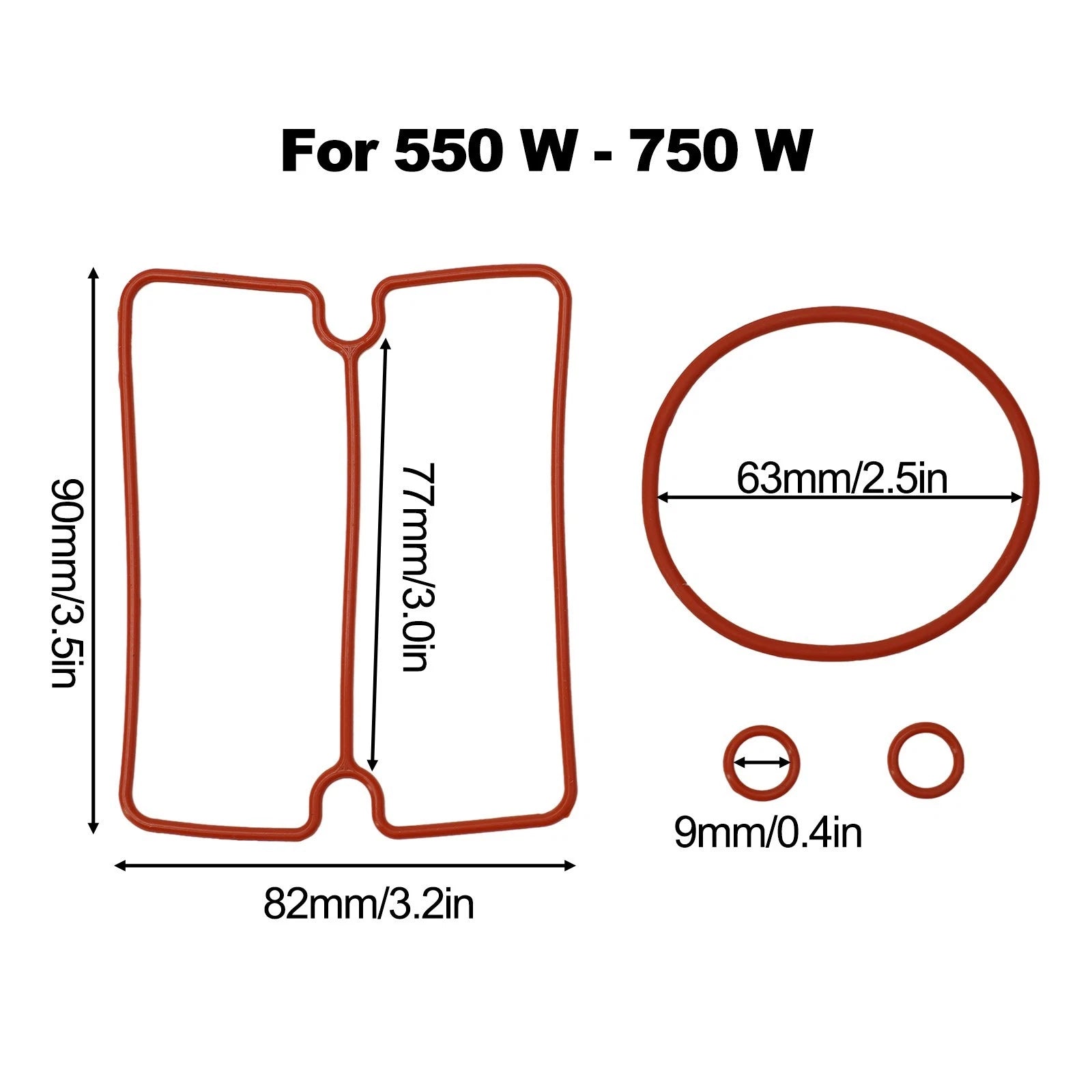 Set of 4 Air Compressor Cylinder Head Sealing Rings for 1500W