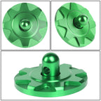 Hood Locking Latch Pin Kit for Universal Fit (Green Aluminum)