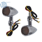 Chrome LED Turn Signal Lights for Sportster XL 1200 883