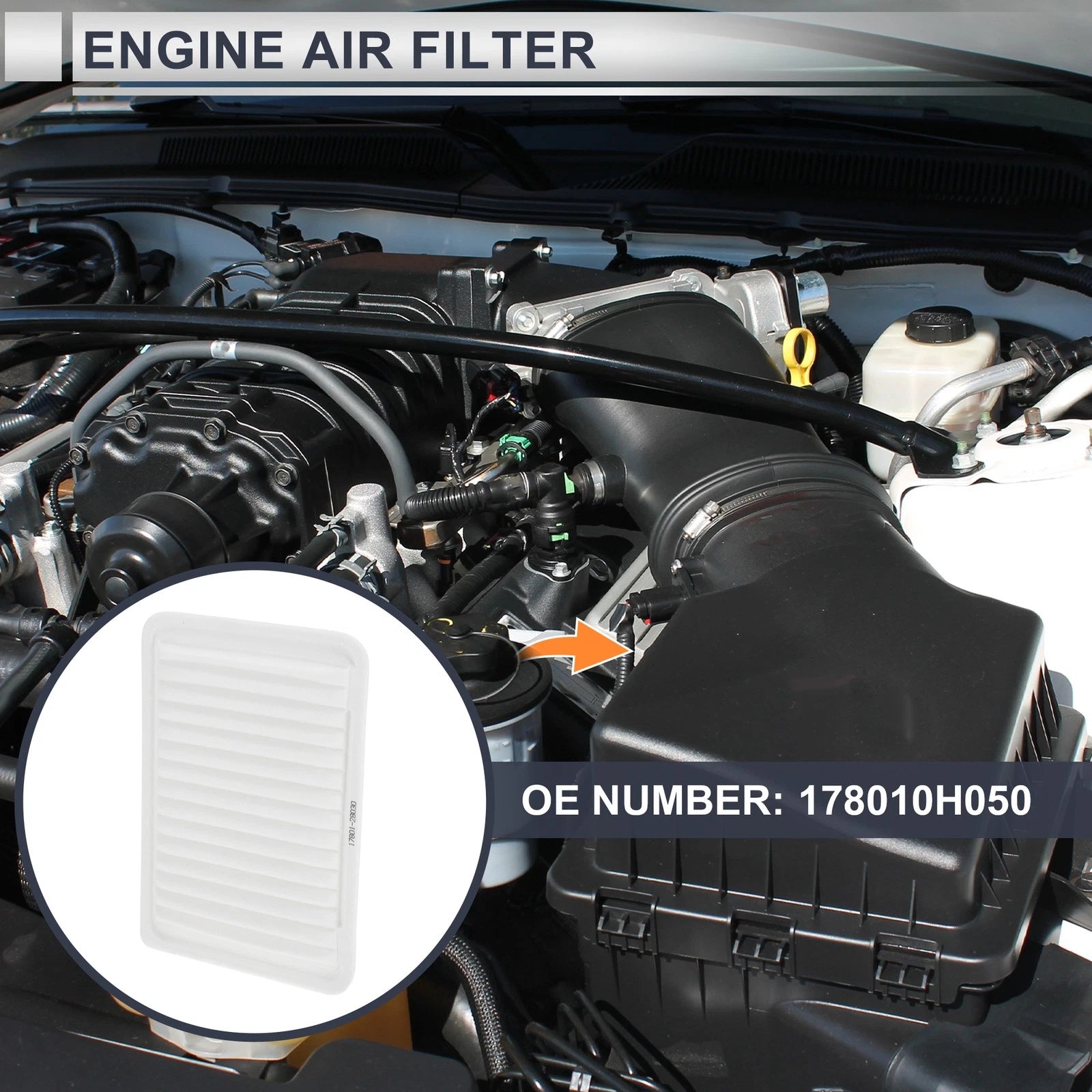 Car Engine Air Filter for Toyota Camry (No. 178010H050/1780128030/17801YZZ02)