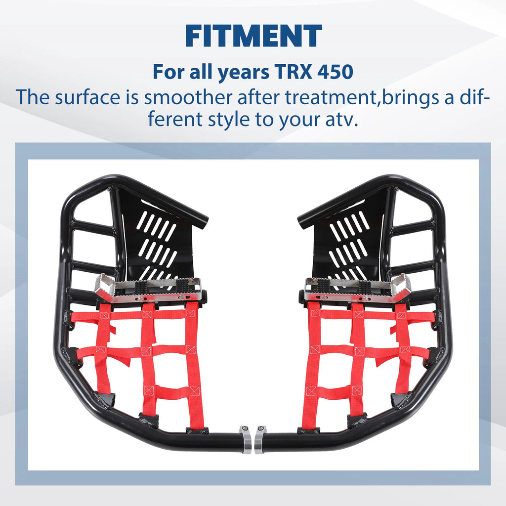 Nerf Bars Heel Guards Side Steps for Honda TRX450R 450ER (2004–2009)
