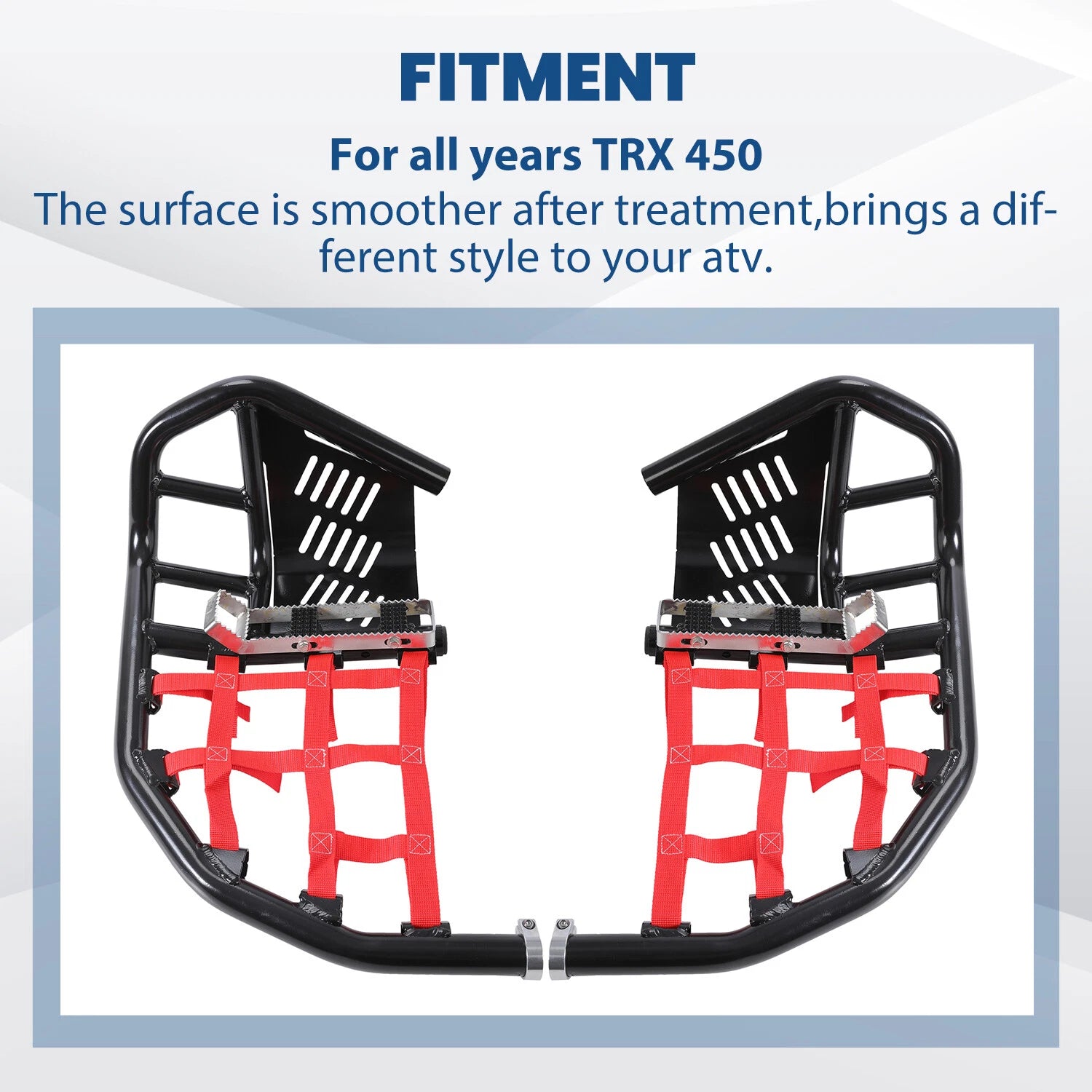 Nerf Bars Heel Guards Side Steps for Honda TRX450R 450ER (2004–2009)